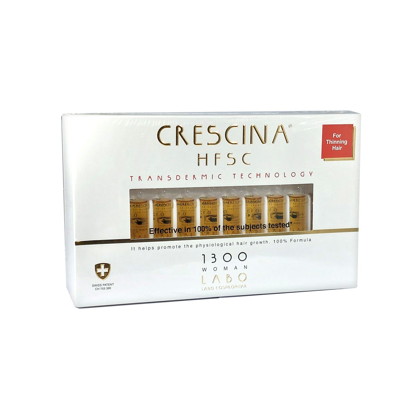 Crescina HFSC Transdermic 1300 WOMAN For Thinning Hair, 20x3,5 ml