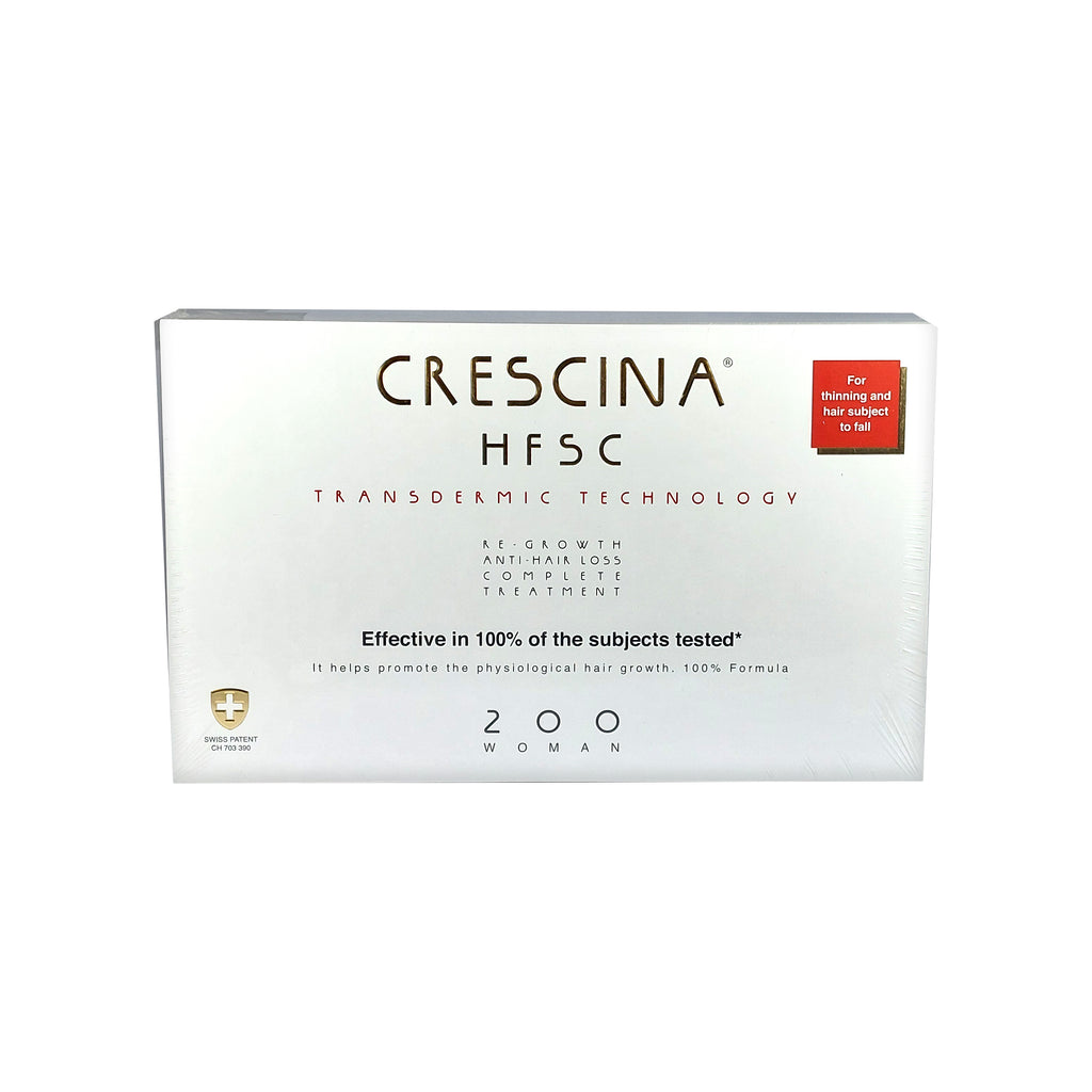 Crescina HFSC Transdermic 200 WOMAN 100% Complete Treatment Anti-Hair Loss, 20x3,5 ml