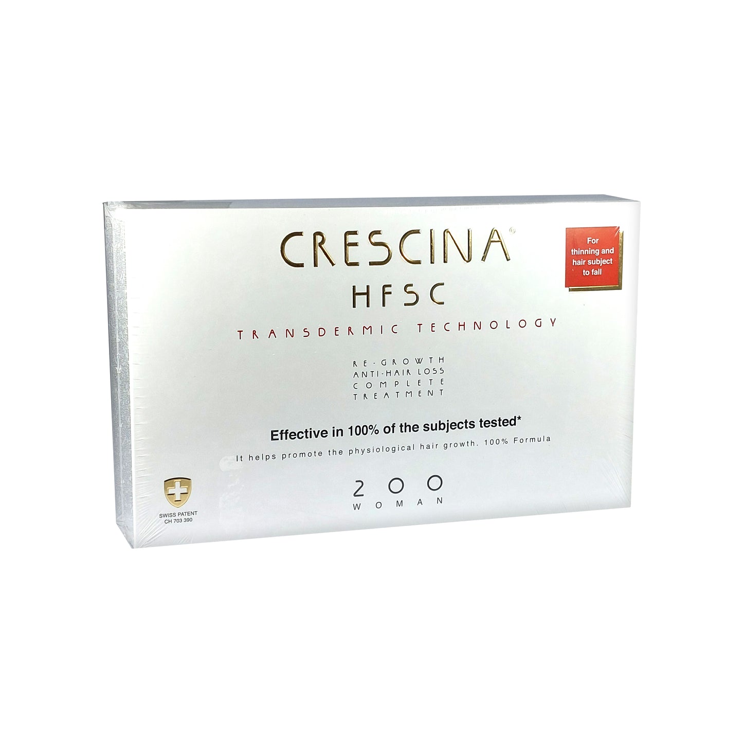 Crescina HFSC Transdermic 200 WOMAN 100% Complete Treatment Anti-Hair Loss, 20x3,5 ml