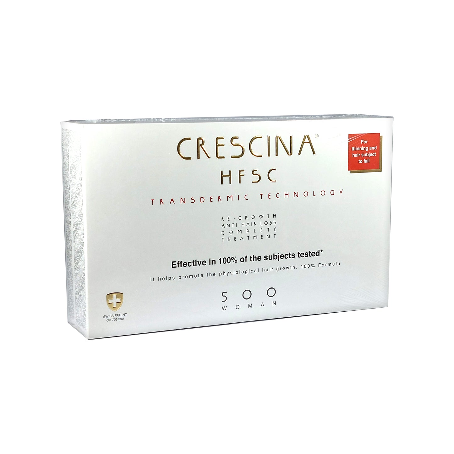 Crescina HFSC Transdermic 500 WOMAN 100% Complete Treatment Anti-Hair Loss, 20x3,5 ml
