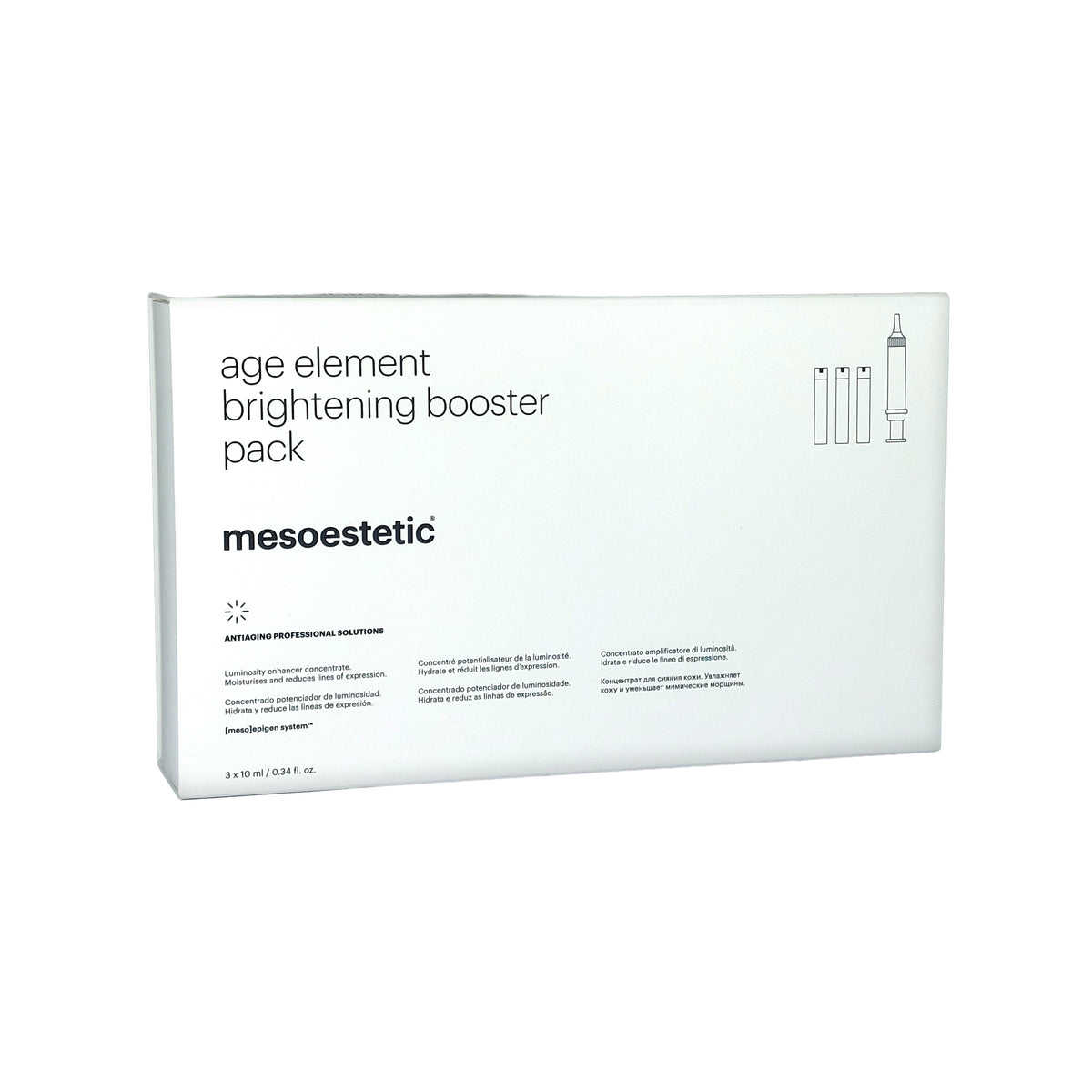 Mesoestetic Age Element Brightening Booster Pack, 3x10 ml
