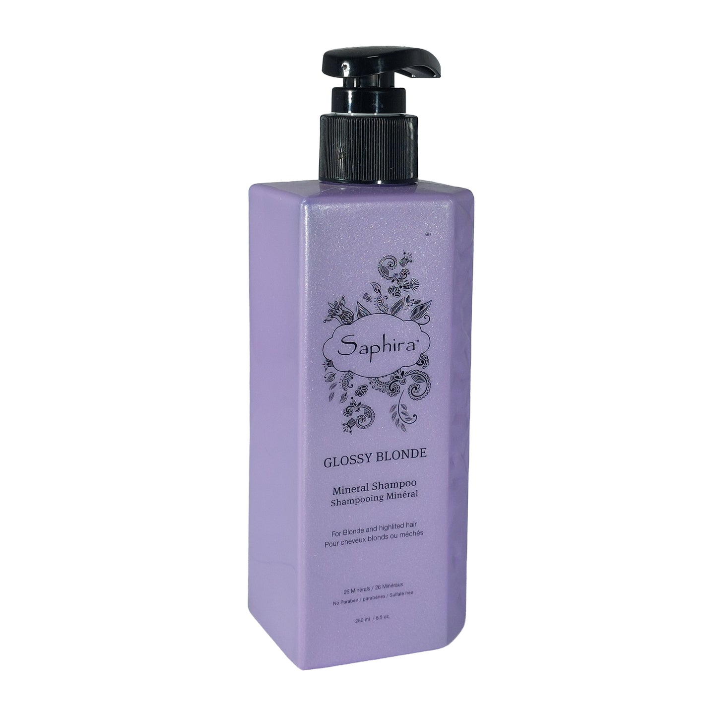 Saphira Glossy Blonde Mineral Shampoo, 250 ml