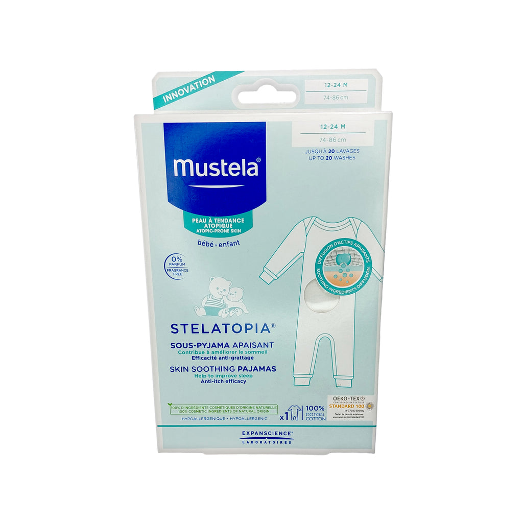 Mustela Baby Stelatopia Skin Soothing Pajamas 12-24 Monate, 1 Stk