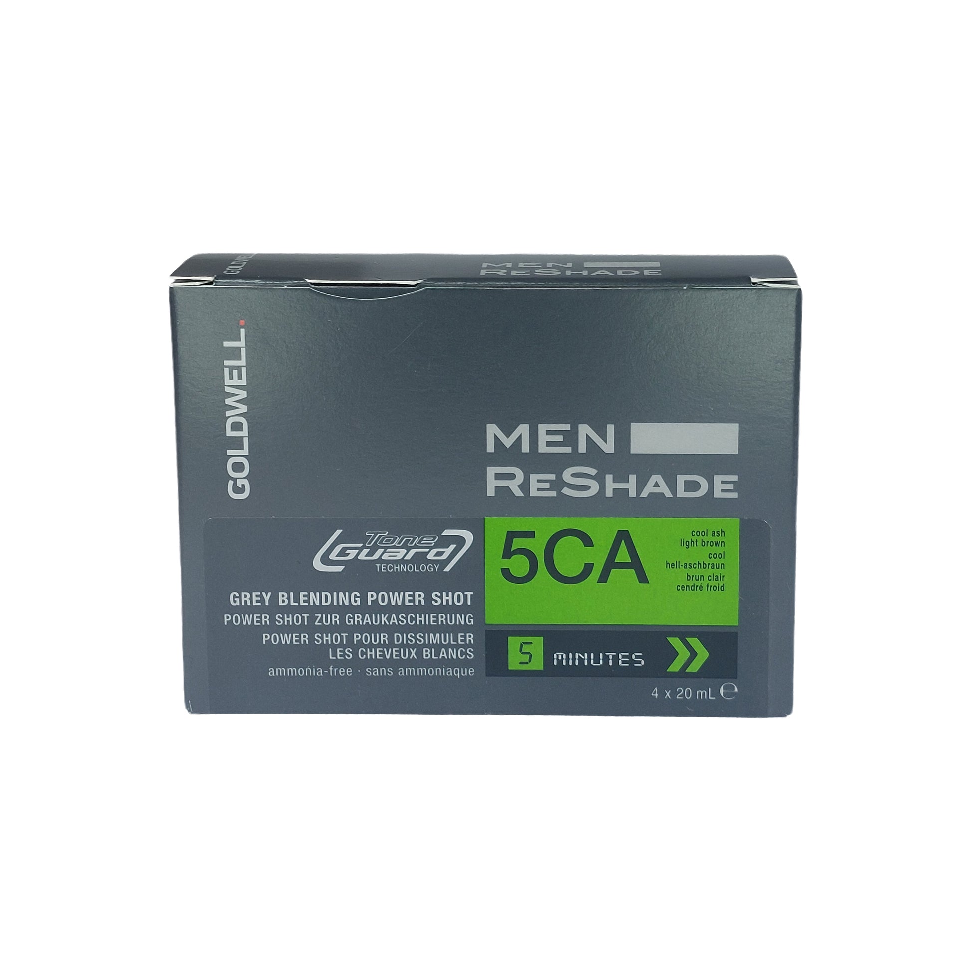 Goldwell Men ReShade Grey Blending Power Shot 5CA cool ash, 4x20 ml