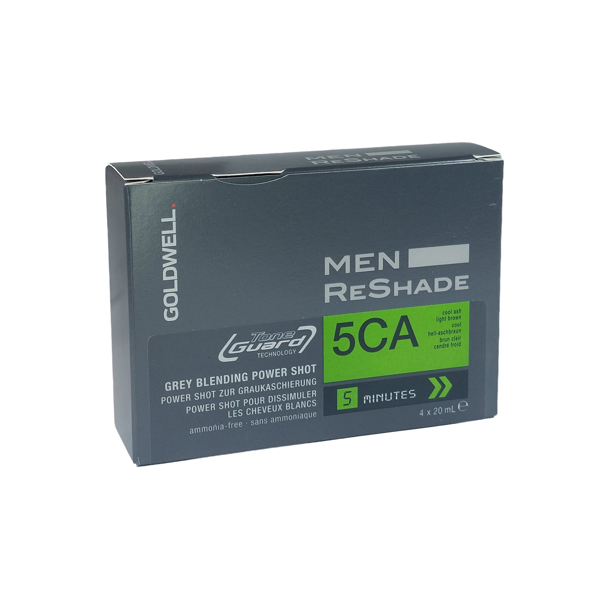 Goldwell Men ReShade Grey Blending Power Shot 5CA cool ash, 4x20 ml