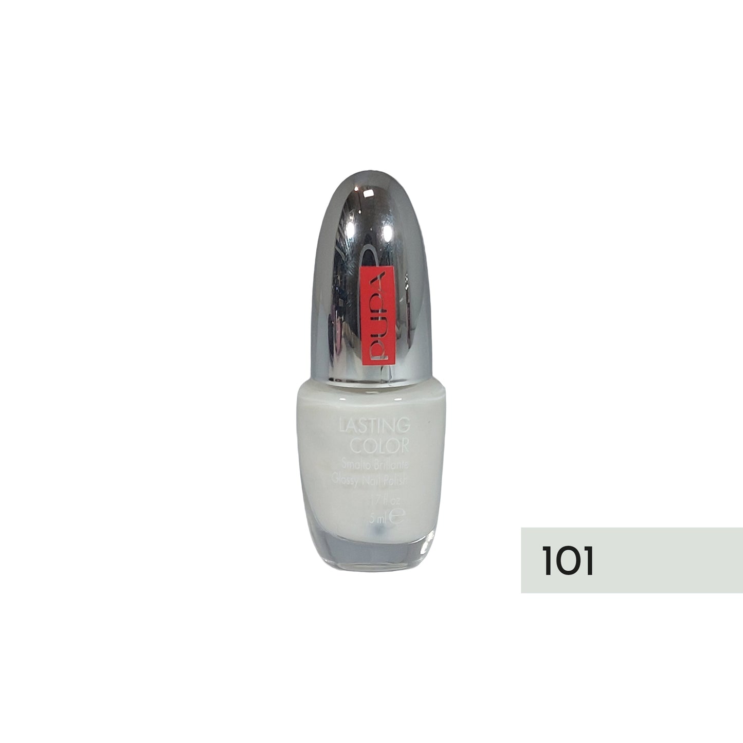 Pupa Lasting Color Glossy Nail Polish Nr.101 White, 5 ml