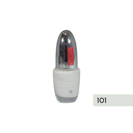 Pupa Lasting Color Glossy Nail Polish Nr.101 White, 5 ml