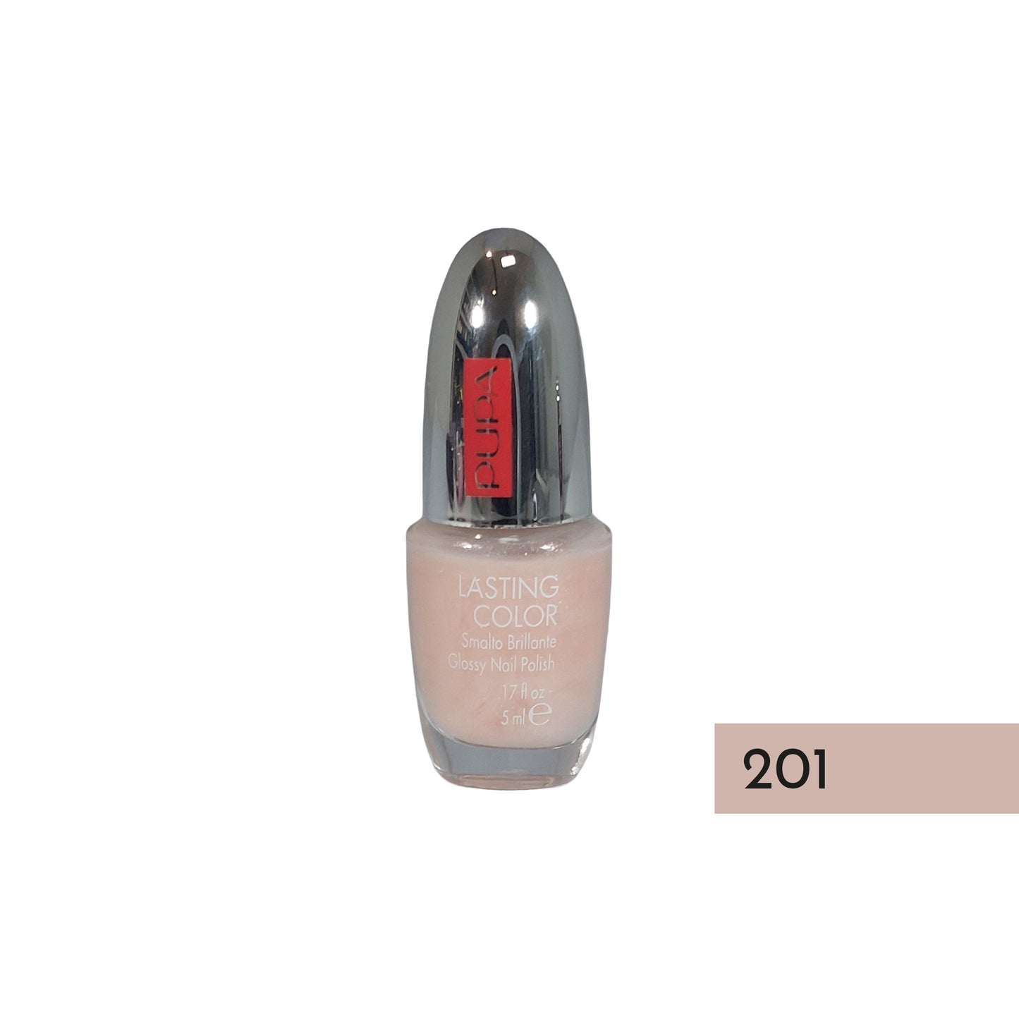 Pupa Lasting Color Glossy Nail Polish Nr.201 Pearly Pastel Pink, 5 ml