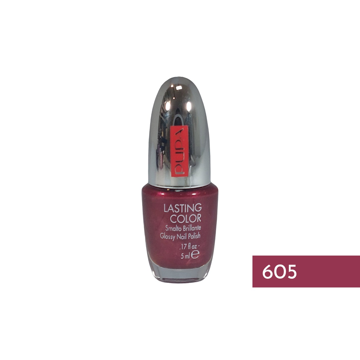 Pupa Lasting Color Glossy Nail Polish Nr.605 Pearly Dark Red