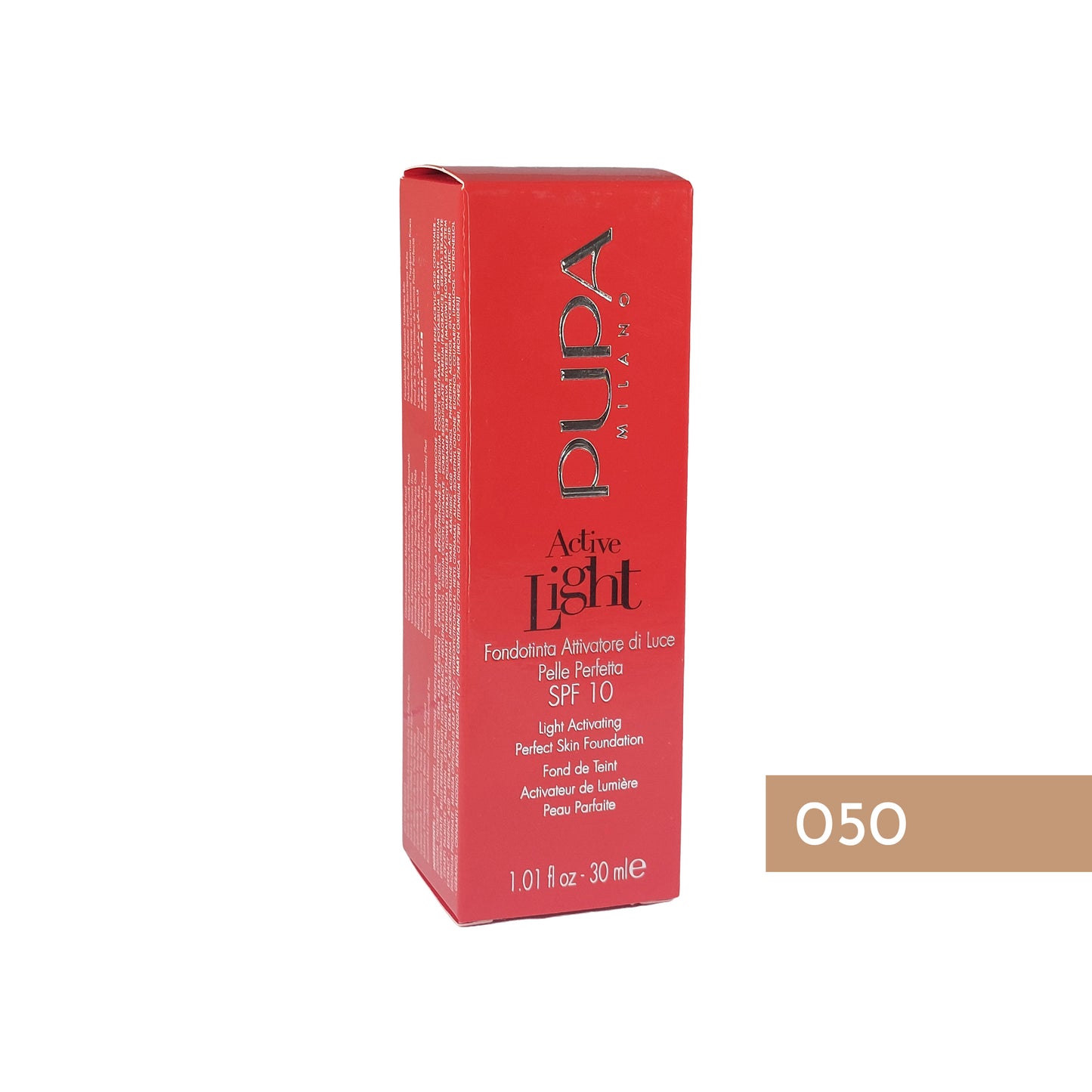 Pupa Active Light Foundation Nr.050 Golden Beige, 30 ml