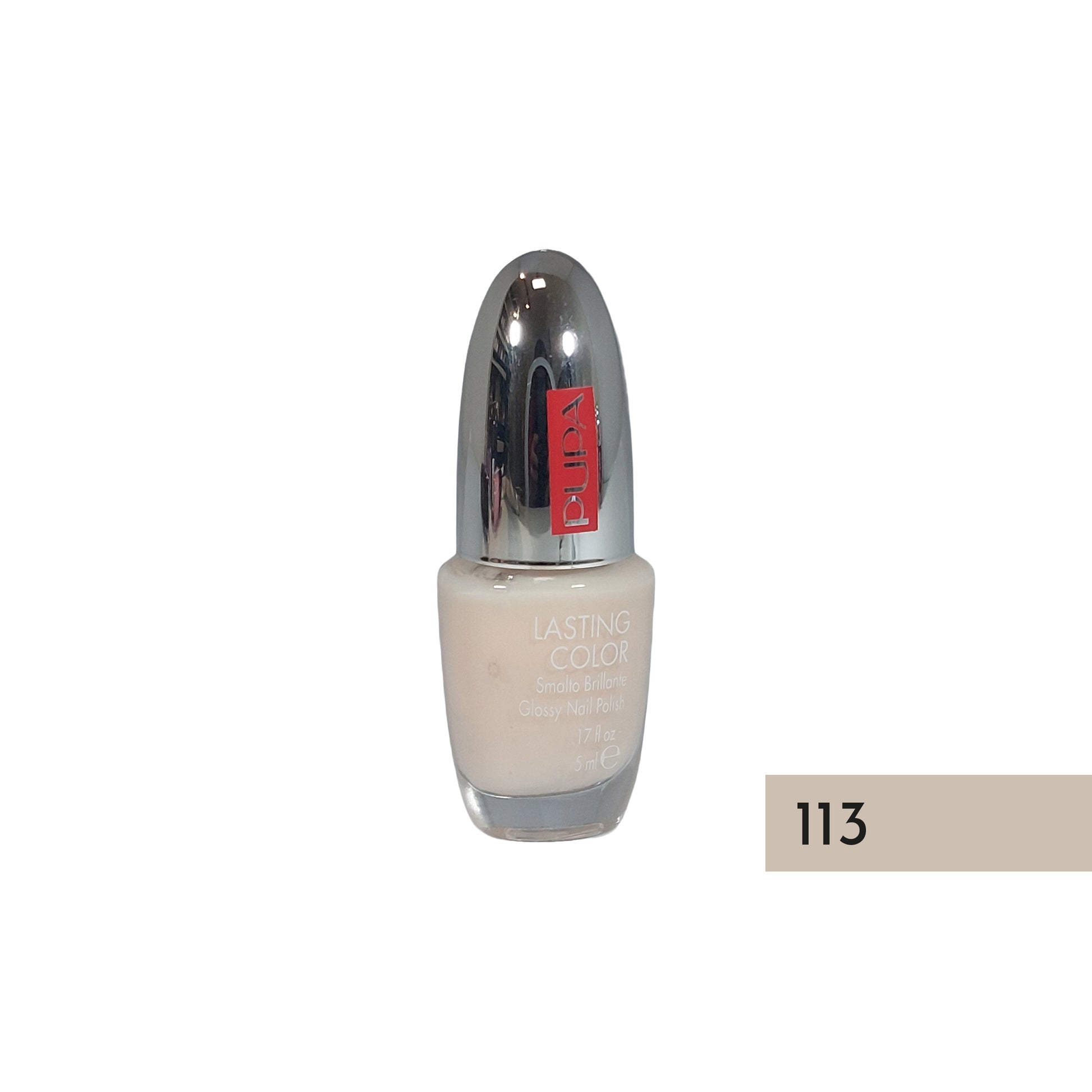 Pupa Lasting Color Glossy Nail Polish Nr.113 Ivory, 5 ml