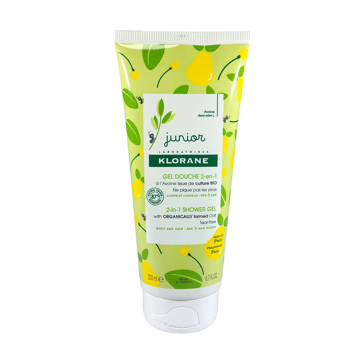 Klorane Junior 2- In-1 Duschgel Birnenduft, 200 ml