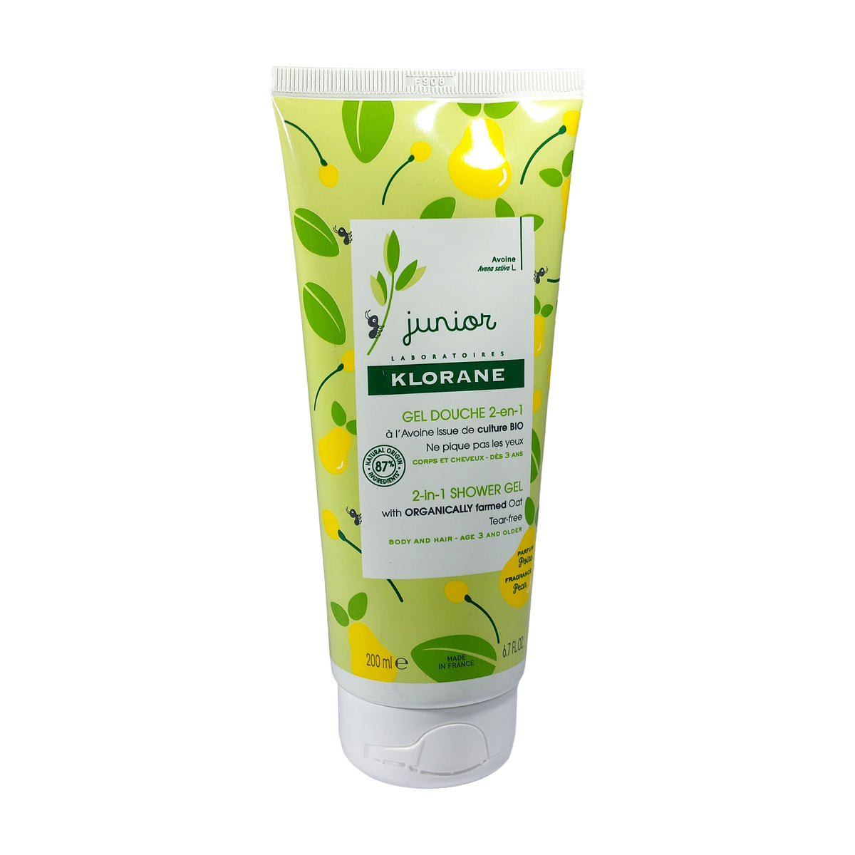 Klorane Junior 2- In-1 Duschgel Birnenduft, 200 ml