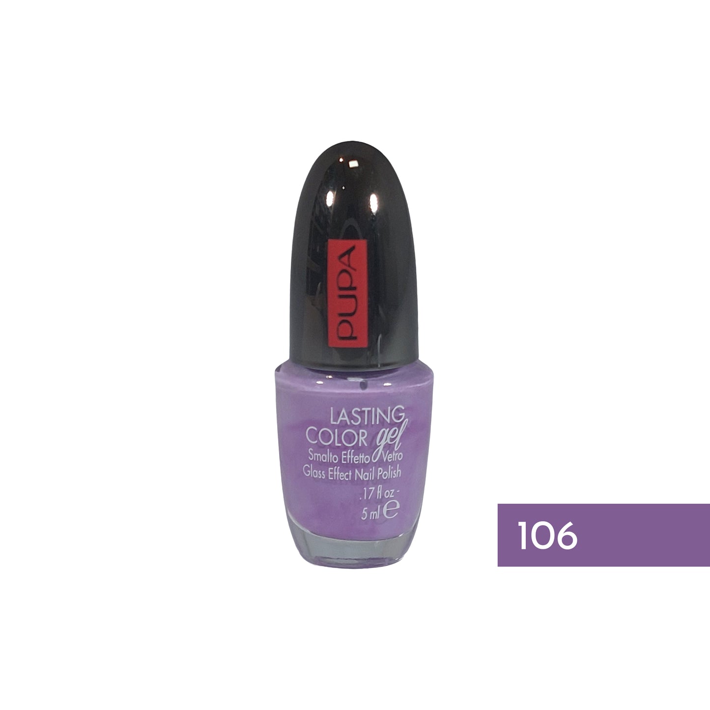 Pupa Lasting Color Gel Glass Effect Nail Polish Nr.106 Artichoke Flower, 5 ml