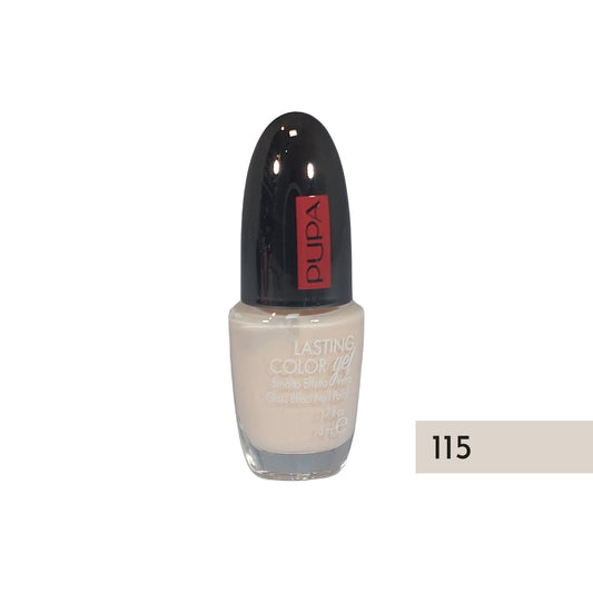 Pupa Lasting Color Gel Glass Effect Nail Polish Nr.115 Powdery Satin, 5 ml