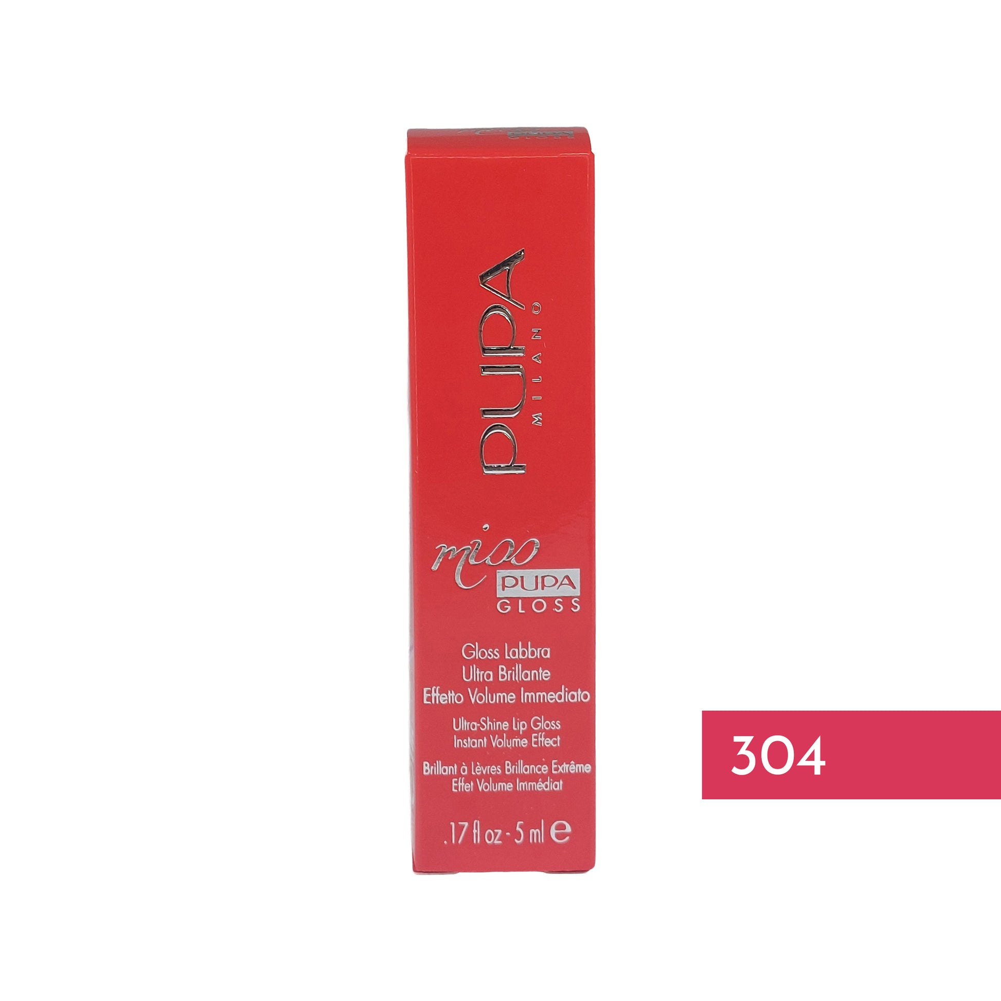 Pupa Miss Pupa Gloss Ultra-Shine Lip Gloss Nr.304 French Kiss, 5 ml