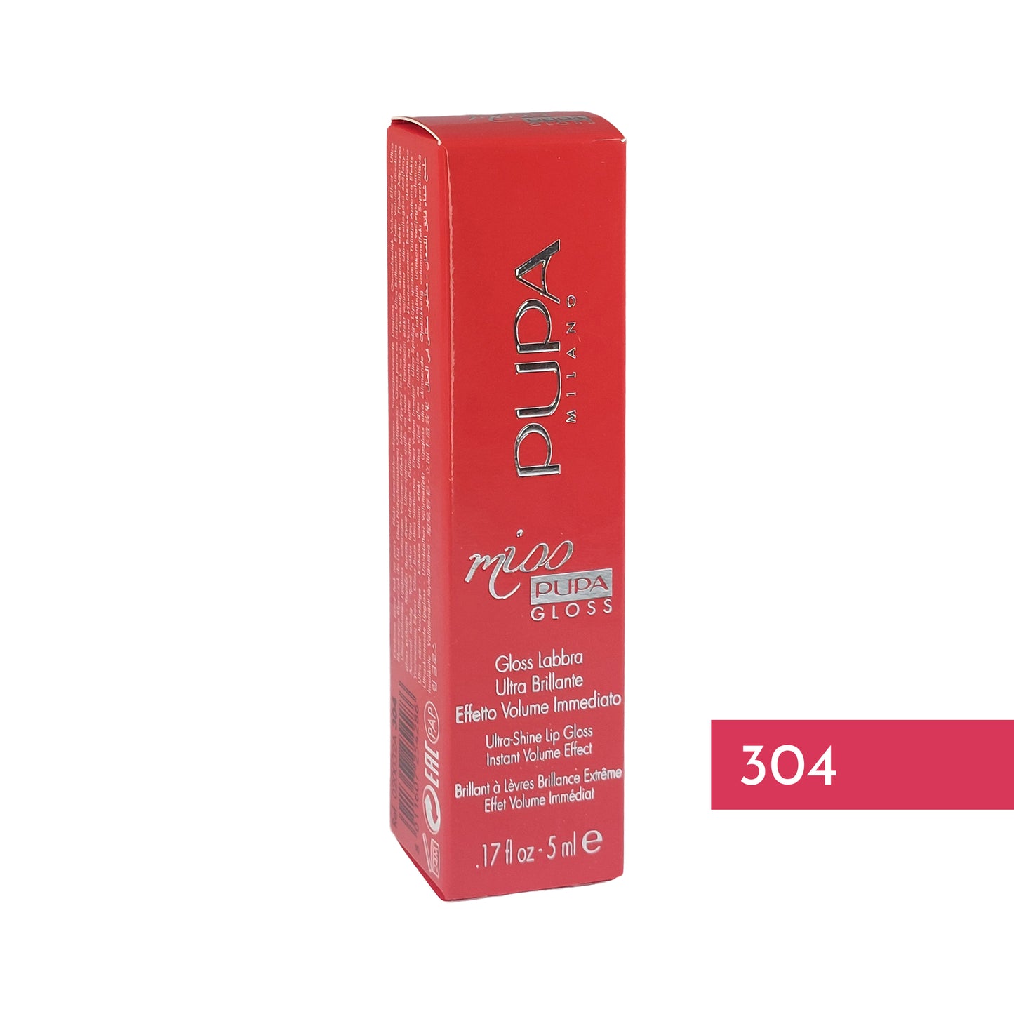 Pupa Miss Pupa Gloss Ultra-Shine Lip Gloss Nr.304 French Kiss, 5 ml