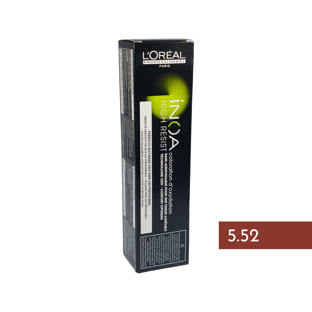L'Oréal Inoa Coloration D'oxydation 5,52 hellbraun mahagoni, 60 g