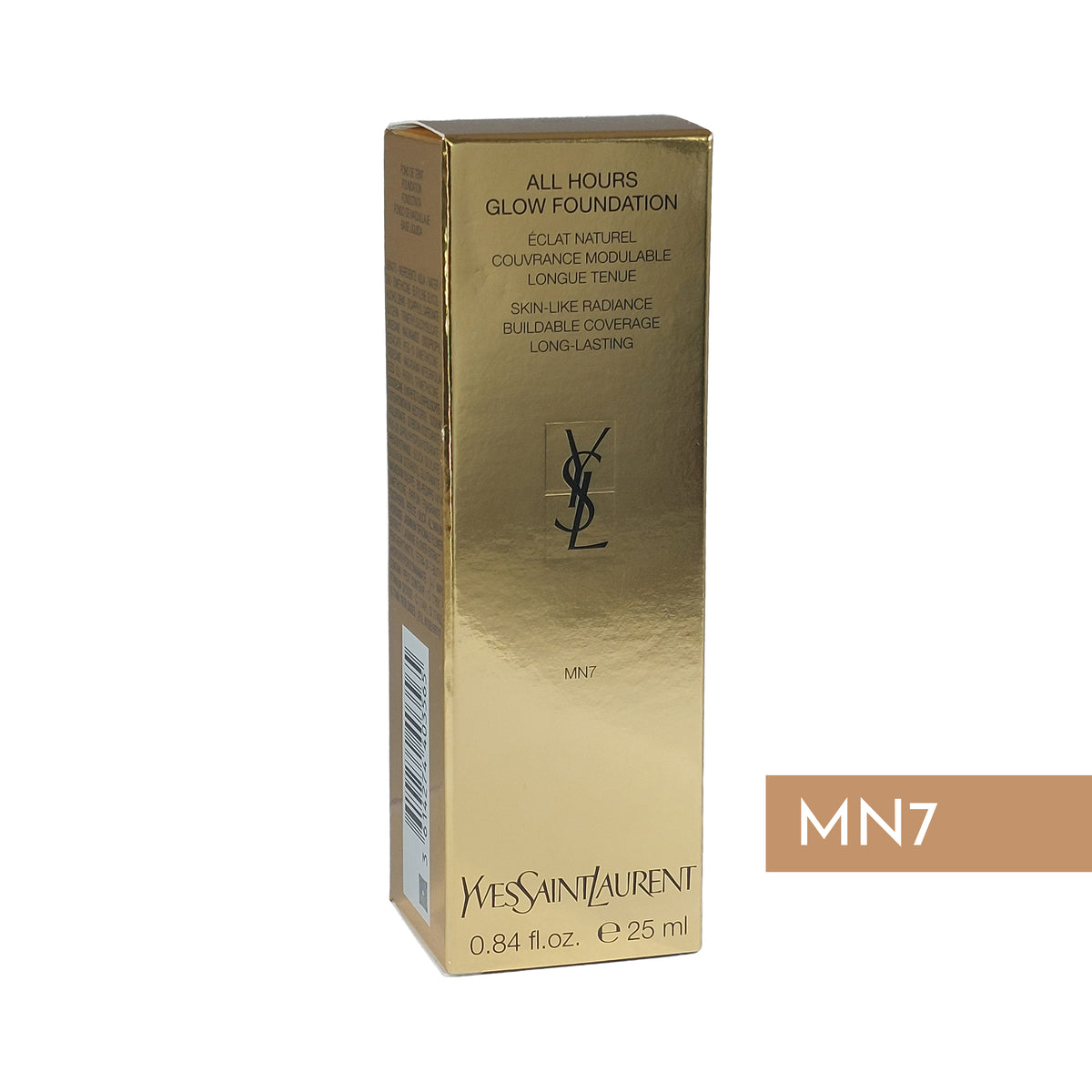 Yves Saint Laurent YSL All Hours Glow Foundation No.MN7, 25 ml