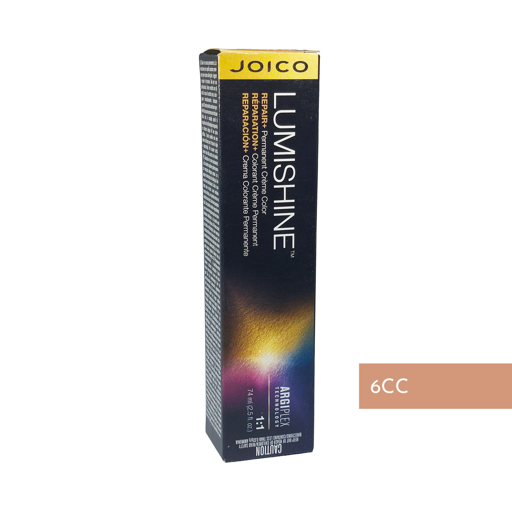 Joico LumiShine Repair+ Creme Color 6CC Copper Dark Blonde, 74 ml