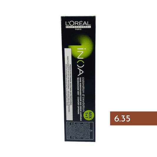 L'Oréal Inoa Coloration D'oxydation 6.35 dark golden mahogany blonde, 60 g