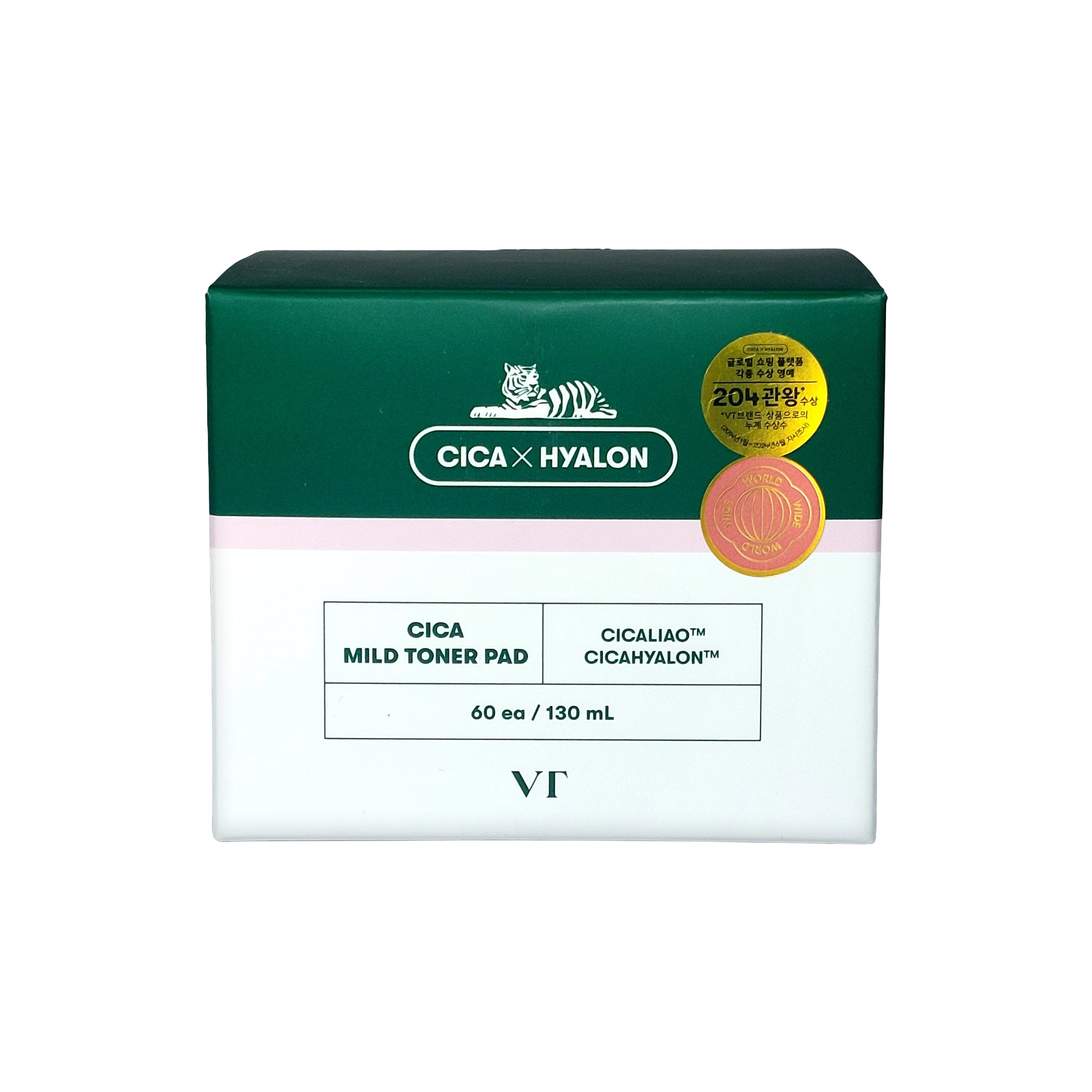 VT Cosmetics Cica Mild Toner Pad 60 St, 130 ml