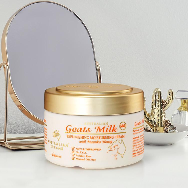 MKII Australian Goats Milk & Manuka Replenishing Moisturising Cream, 250 g - BeautysBest