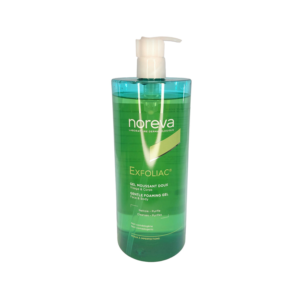 noreva Exfoliac Gentle Foaming Gel Face & Body Mildes Reinigungsgel, 985g