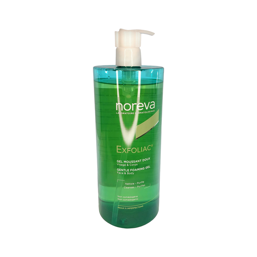 noreva Exfoliac Gentle Foaming Gel Face & Body Mildes Reinigungsgel, 985g